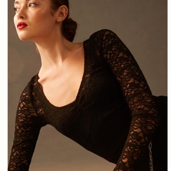 Anthropologie lace catsuit. Worn once - Picture 2 of 4